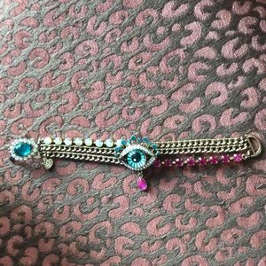 Betsey Johnson Blue Eye Bracelet